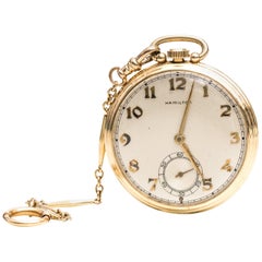 Hamilton Yellow Gold Pocket Watch, 1949