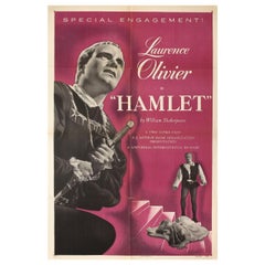 Hamlet R1953 US One Sheet Film Poster