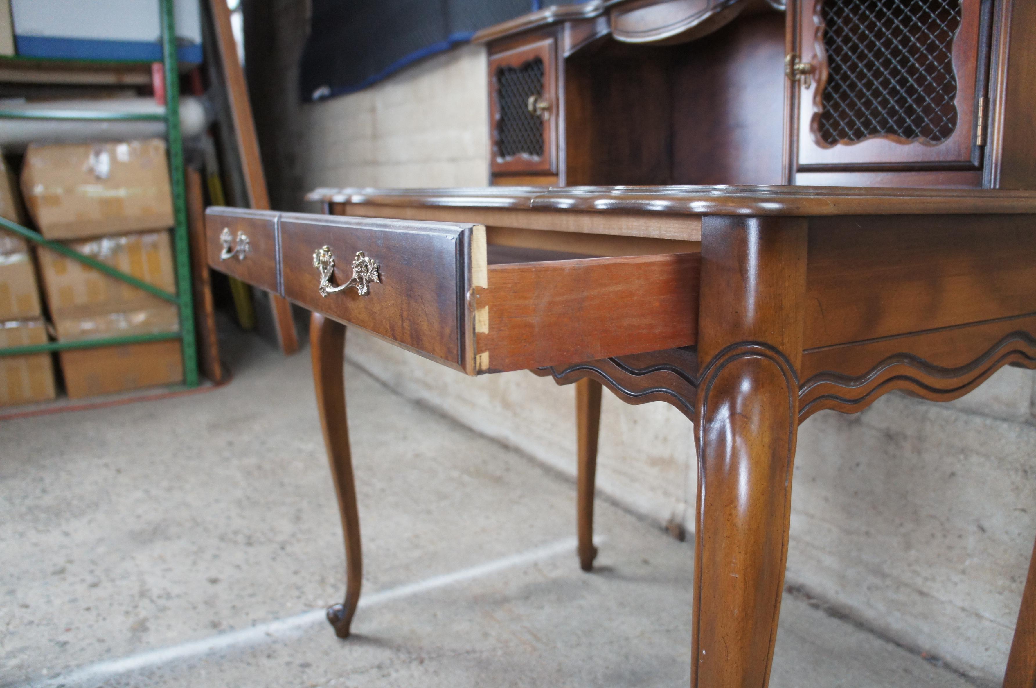 Hammary Maisonette French Louis XV Fruitwood Ladys Provincial Writing Desk In Good Condition In Dayton, OH