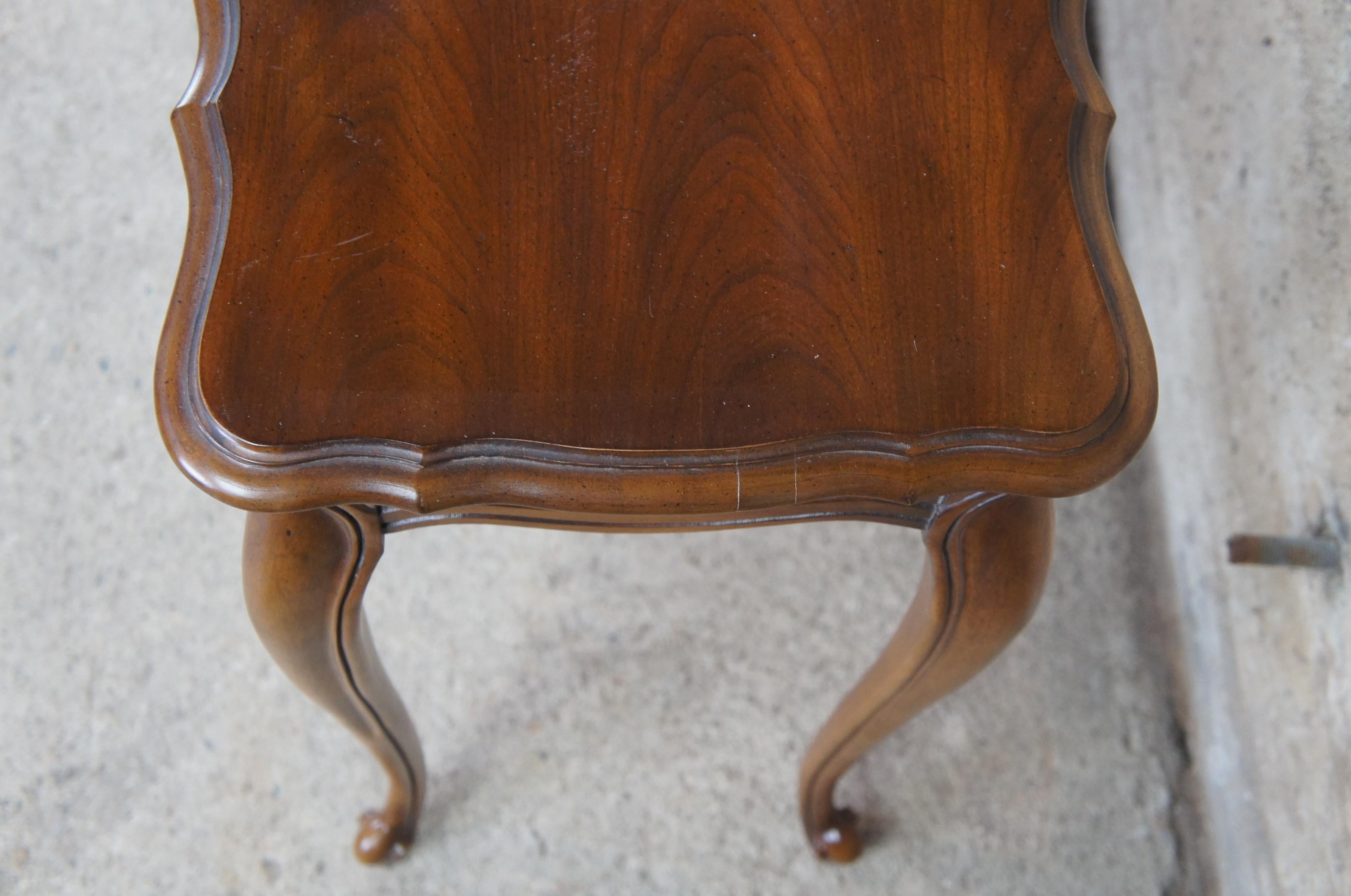 Late 20th Century Hammary Maisonette French Provincial Country Sofa Table Fruitwood Console