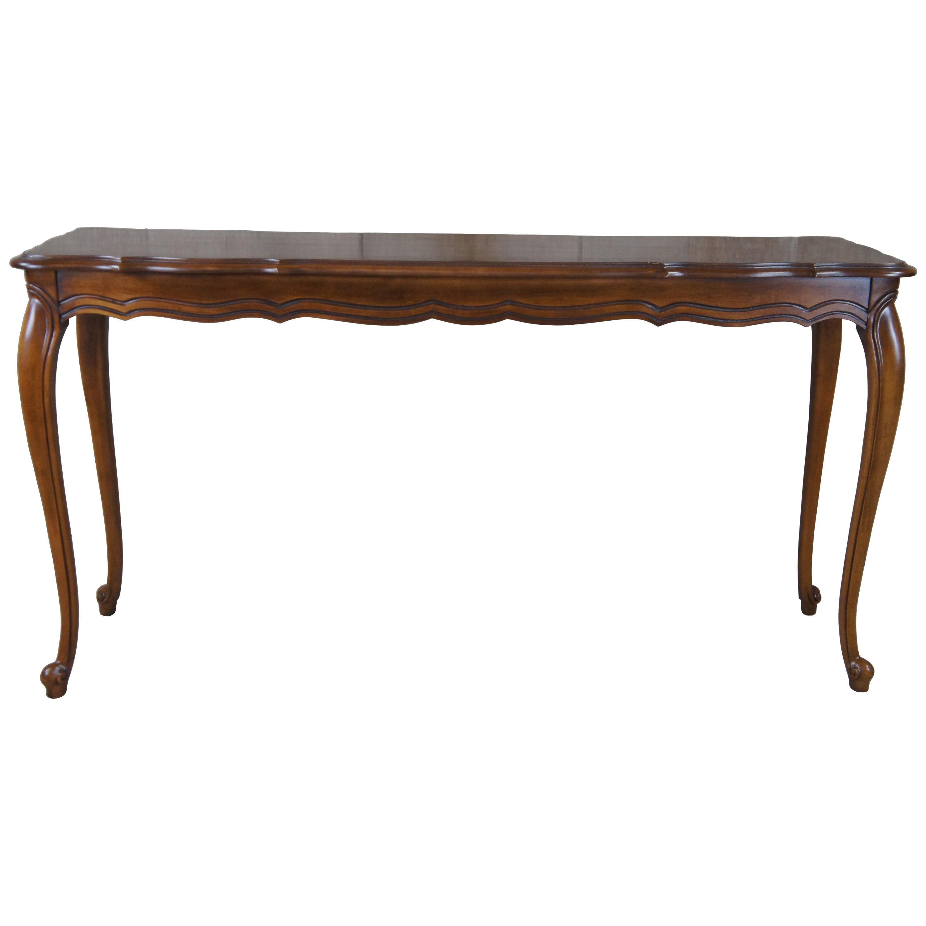Hammary Maisonette French Provincial Country Sofa Table Fruitwood Console