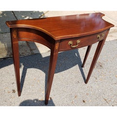 Hammary Solid Mahogany Inlaid Console Table