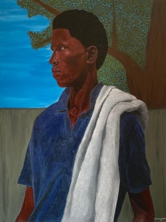 Dream Chaser - XXI secolo, ritratto figurativo contemporaneo, moderno, Africa