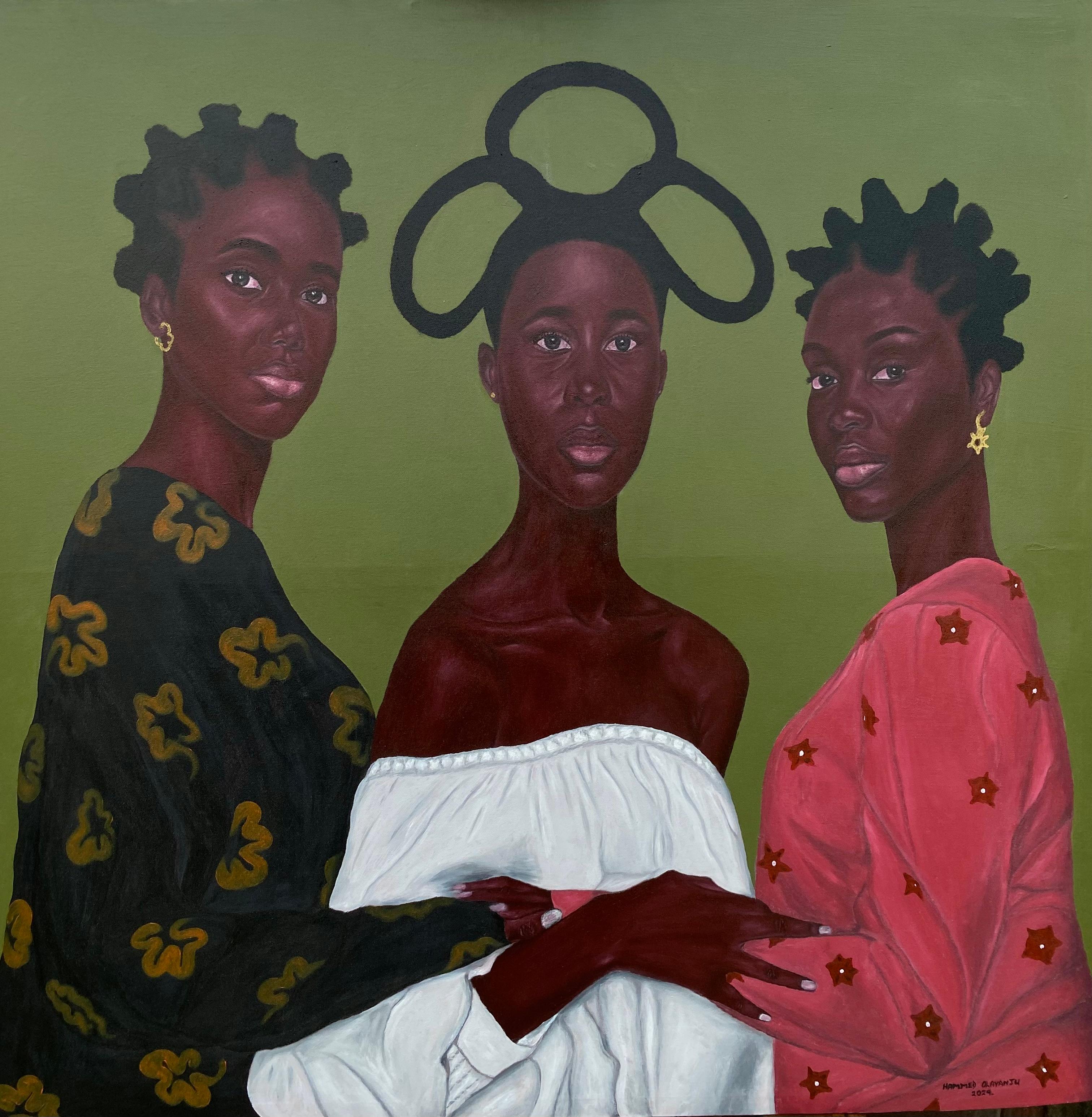 Oneness - 21st Century, Contemporary, Figurative Portrait, Modern Women, Love