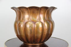 Pflanzgefäß aus Kupfer mit Hammerschlag Jugendstil, Österreich, um 1910