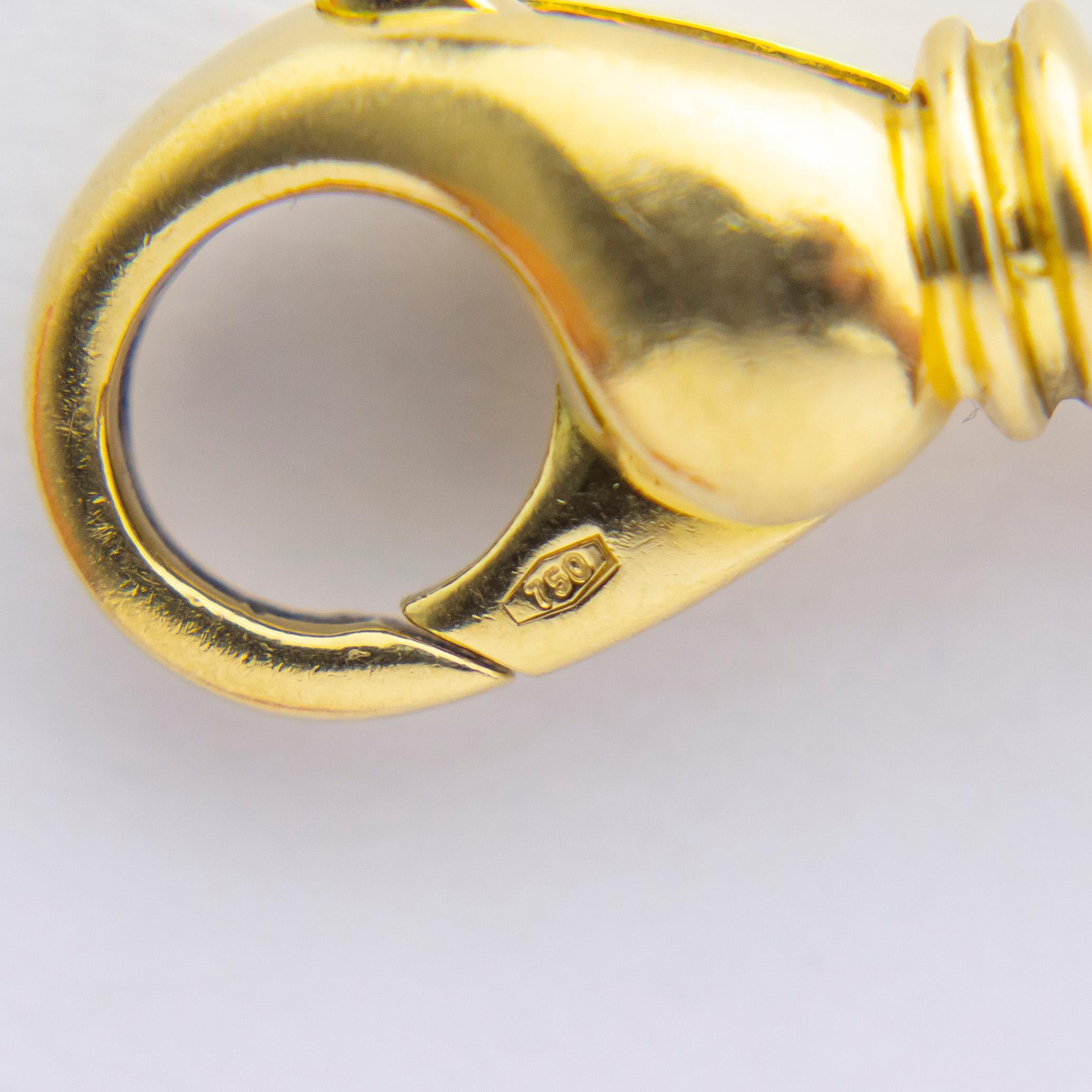 Bracelet martelé en or jaune 18 carats en vente 1