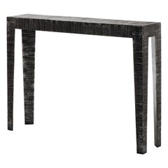 Hammered Aluminium Console, African Style, Franck Chartrain, France