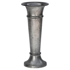 Hammered American Pewter Vase