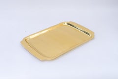 Piatto da portata in ottone art deco martellato vienna 1920 circa