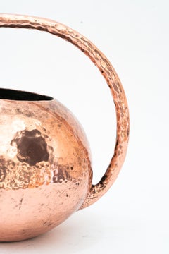 Hammered art deco copper can around 1920s