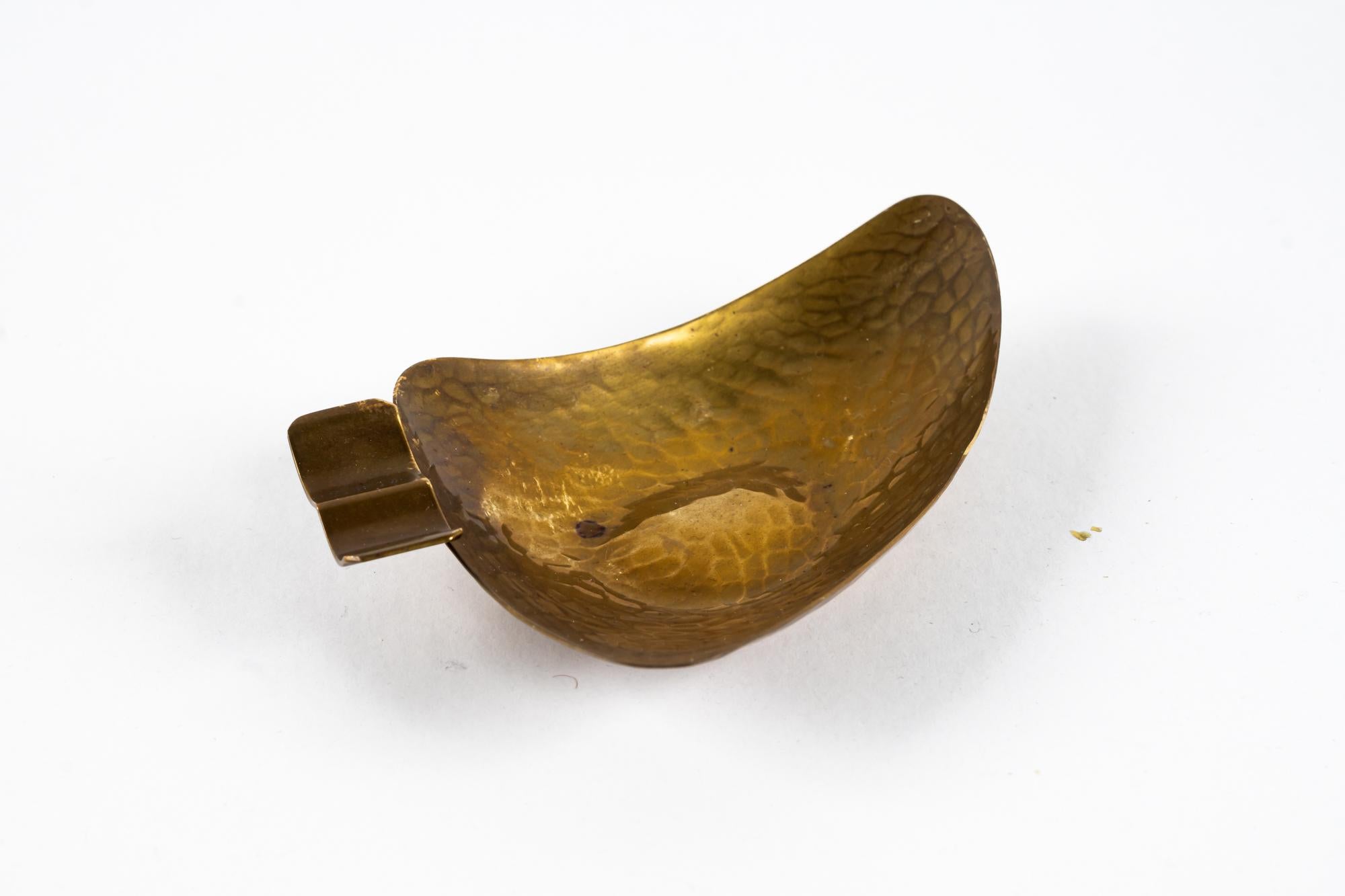 Austrian Hammered Ashtray, Vienna, Around 1960s For Sale