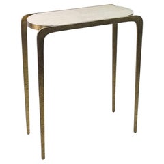 Hammered Brass Console by Ginger Brown