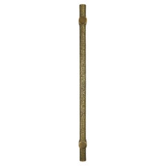 Hammered brass door pull – 70 cm Art Deco collection