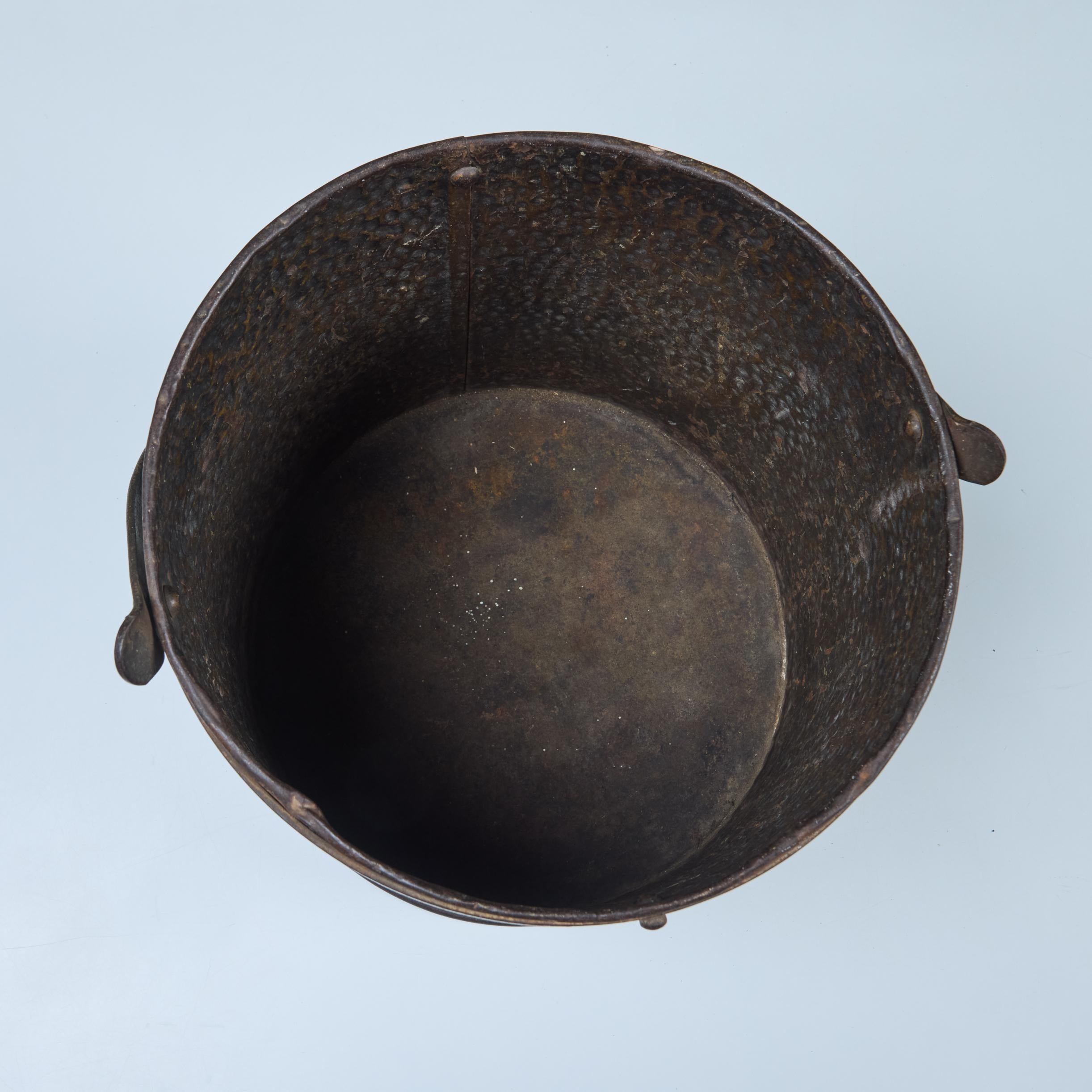Hammered Brass Pail 4