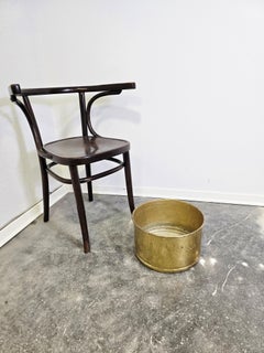 Hammered Brass Planter / Storage Bin