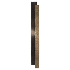 Hammered Brass Pull Handle  30 cm Art Deco collection