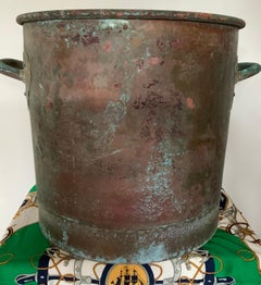 Hammered Copper Cauldron or Garden Planter or Coal or Log Pot