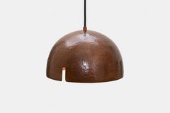 Contemporary Mexican Hammered Copper Pendant Lamp