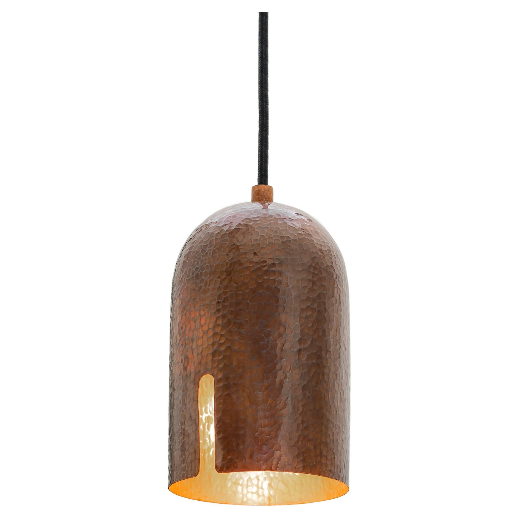 Hammered Copper Pendant Lamp Model T1