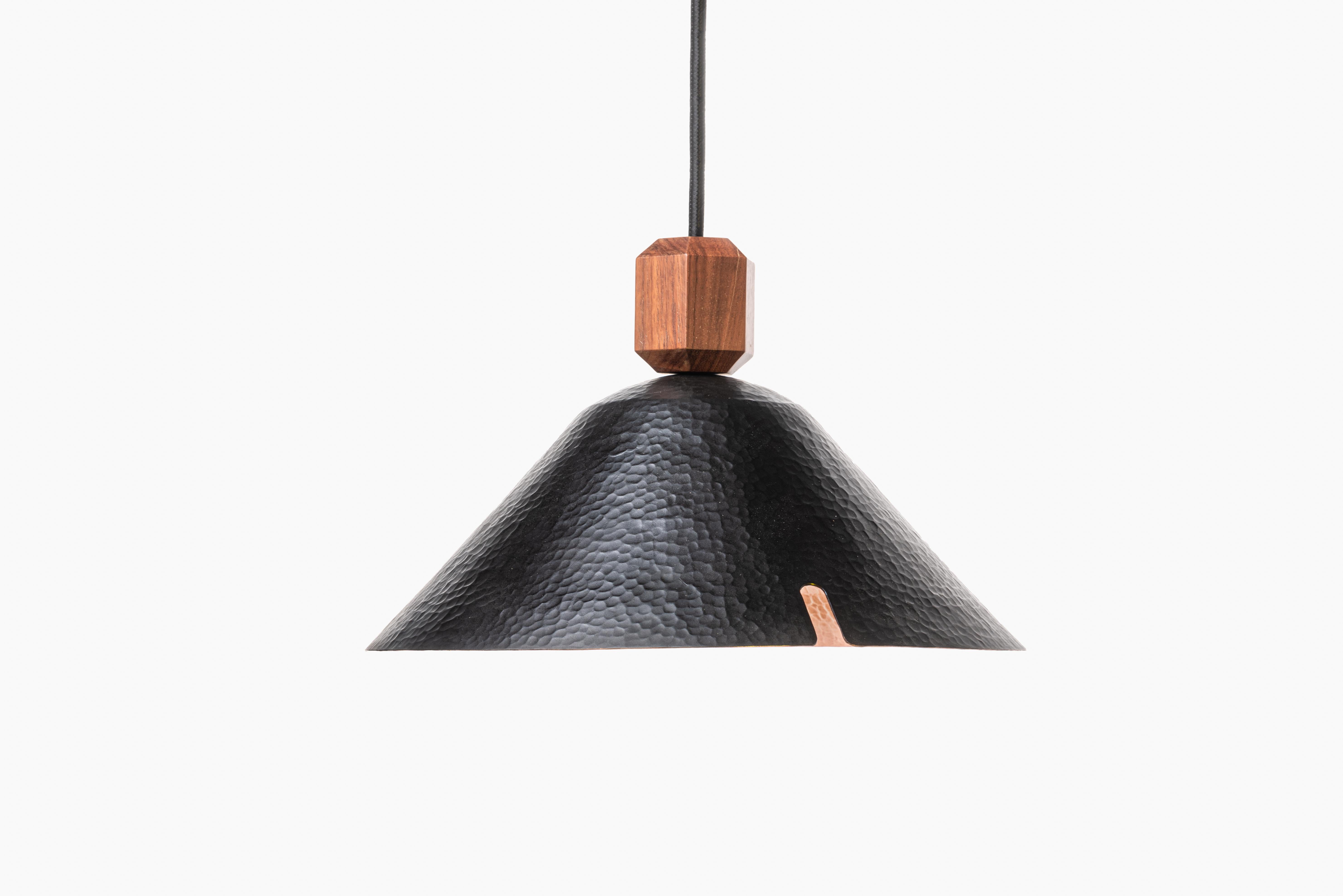 Hammered Copper Pendant Lamp Model V In New Condition For Sale In Zapopan, Jalisco. CP