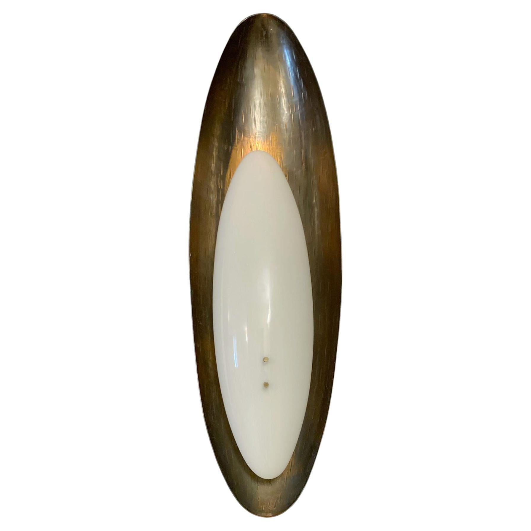 Single Hammered Copper Sconce by Reggiani For Sale