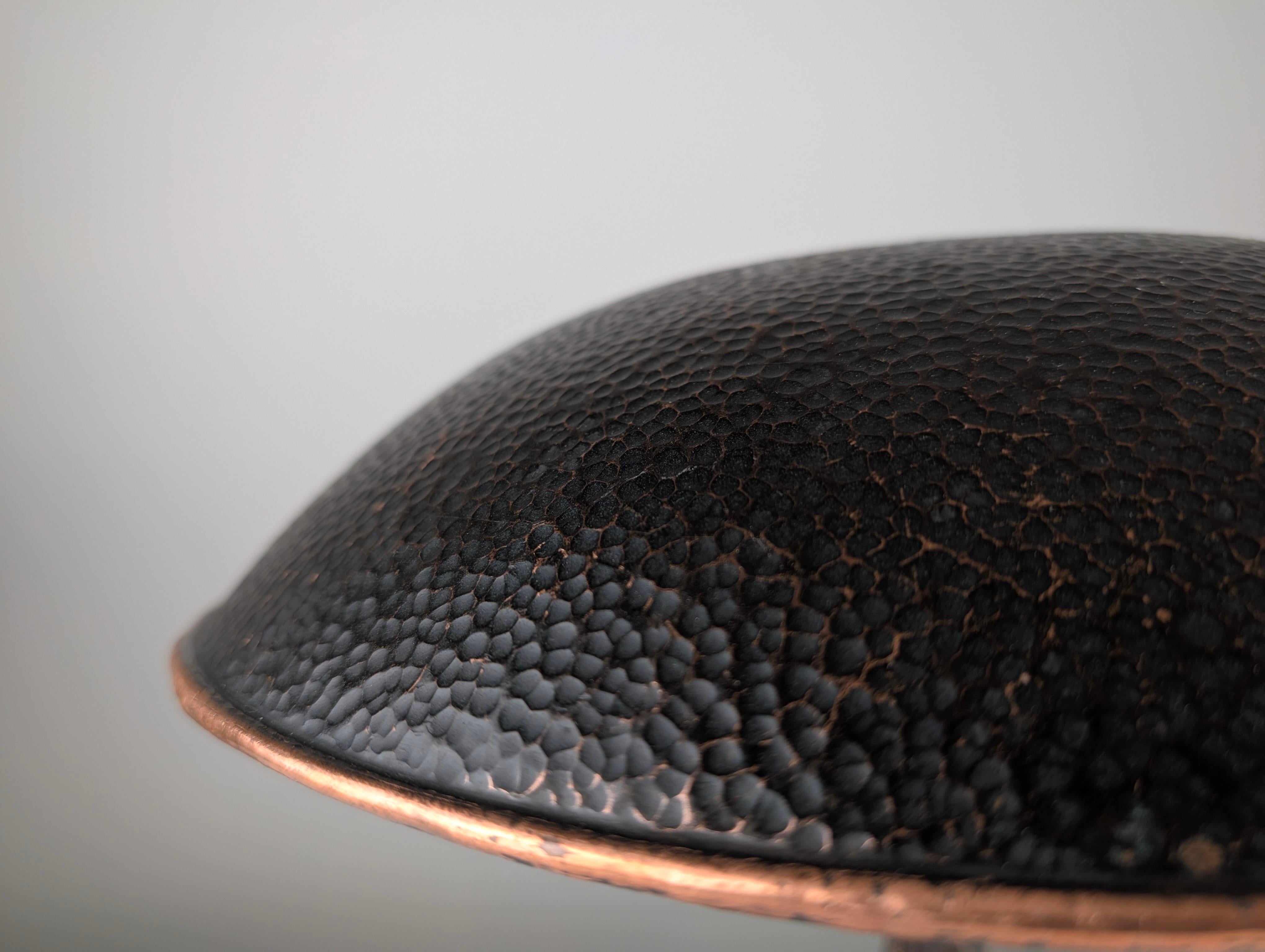 Hammered Copper Sculptural Lamp in the Shape of a Tree, Mid-Century Modern For Sale 7