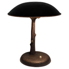 Hammered Copper Sculptural Lamp in the Shape of a Tree, Mid-Century Modern