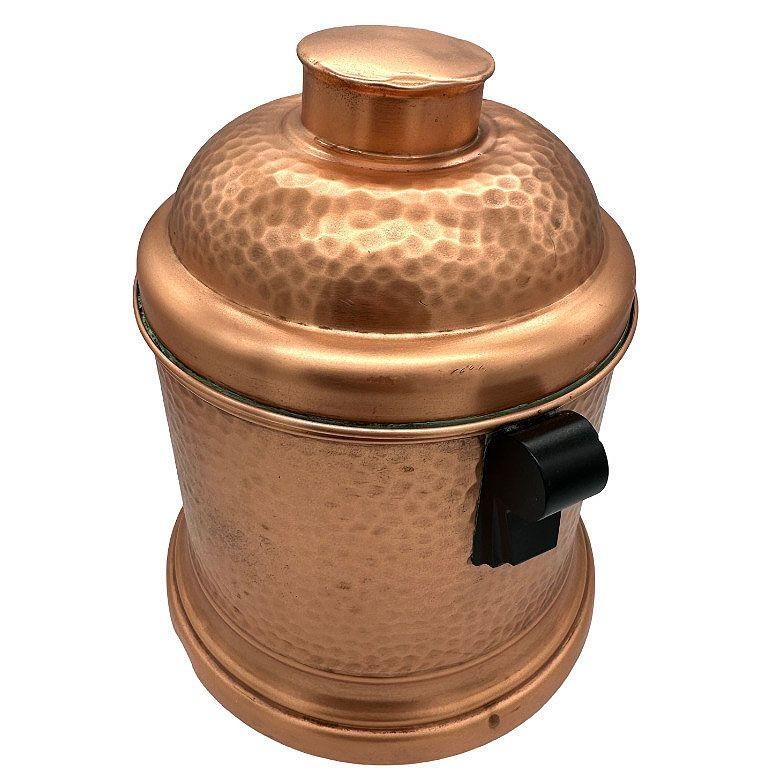 American Hammered Copper Tin Lined Humidor w/ Bakelite Handles by Revere For Sale