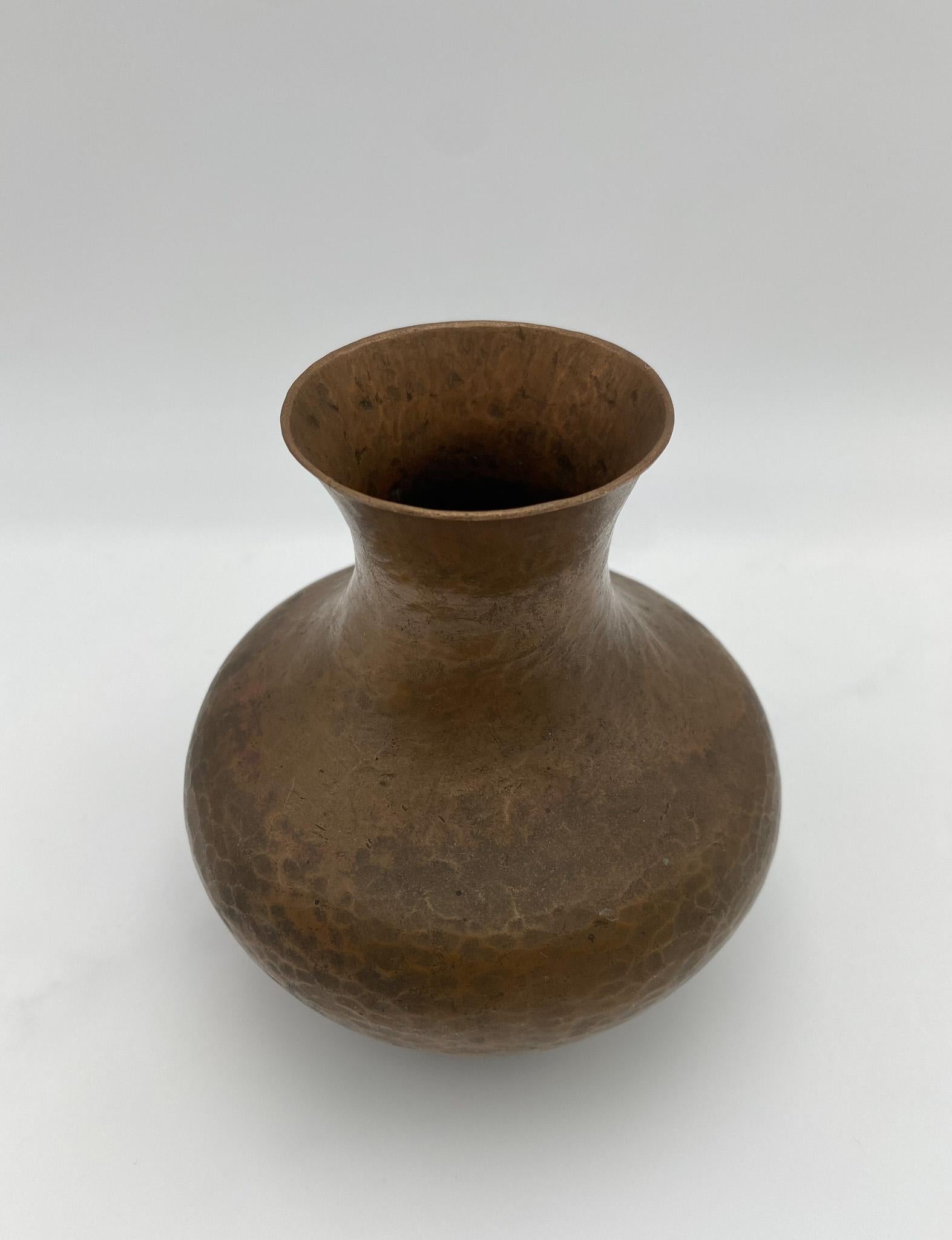 Hammered Copper Vase, circa 1950 5