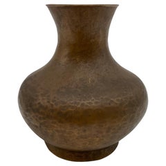 Hammered Copper Vase, circa 1950