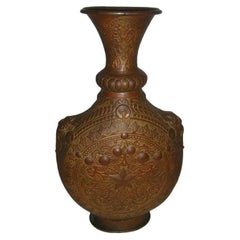 Retro Hammered Copper Vase