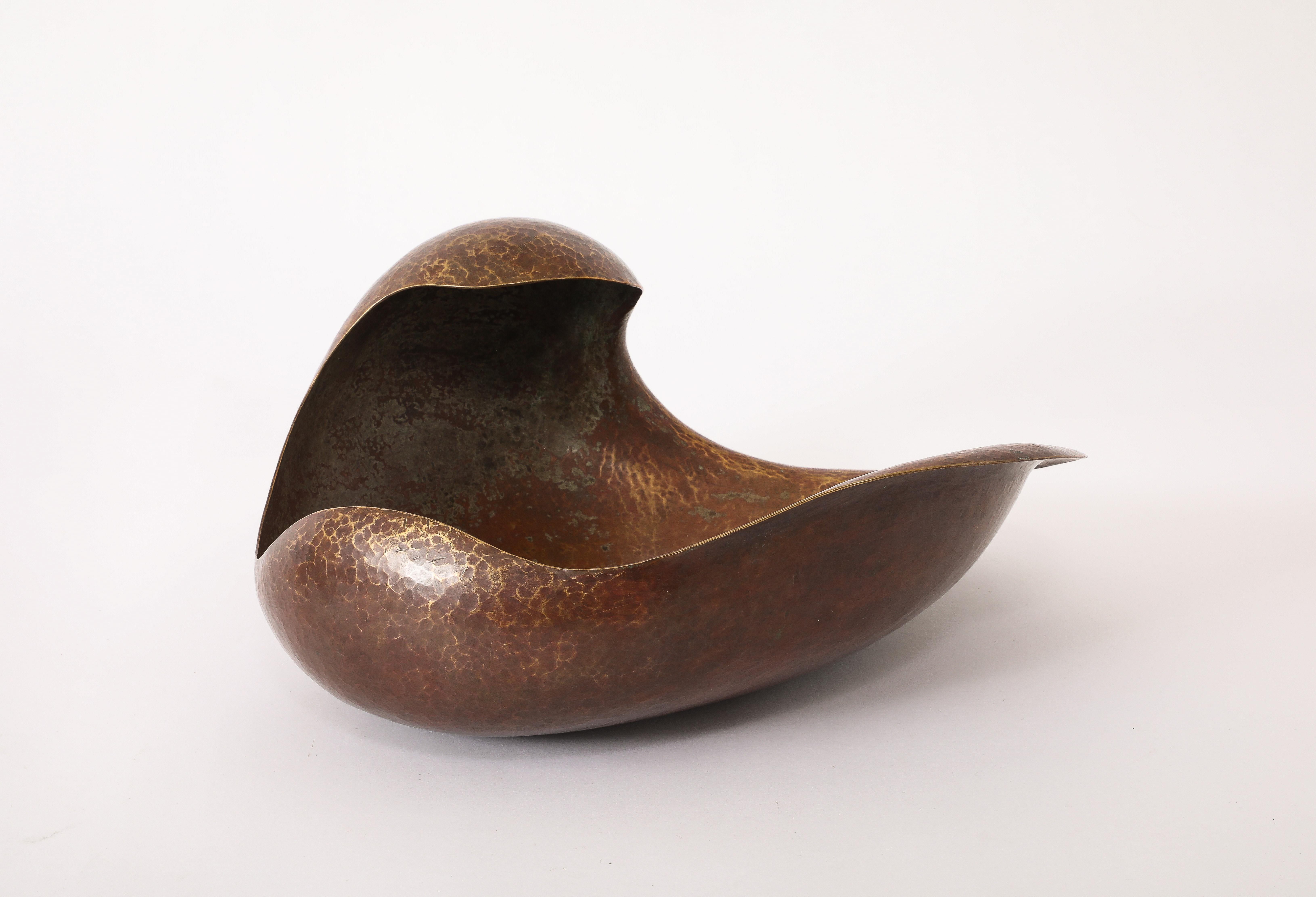 Hammered Copper Vessel, France 1940's For Sale 1