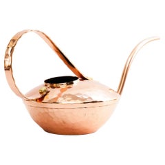 Retro Hammered copper Watering Can, VEB Kunstschmiede Neuruppin, Germany around 1960s