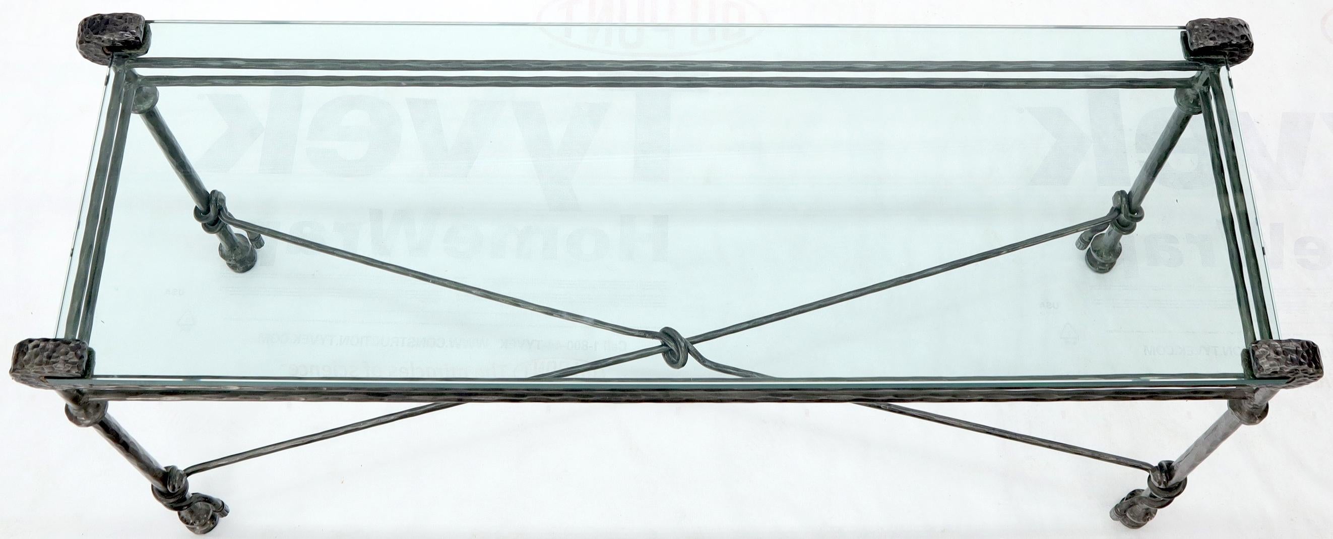 iron table with glass top