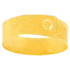 Hammered Gold Bracelet