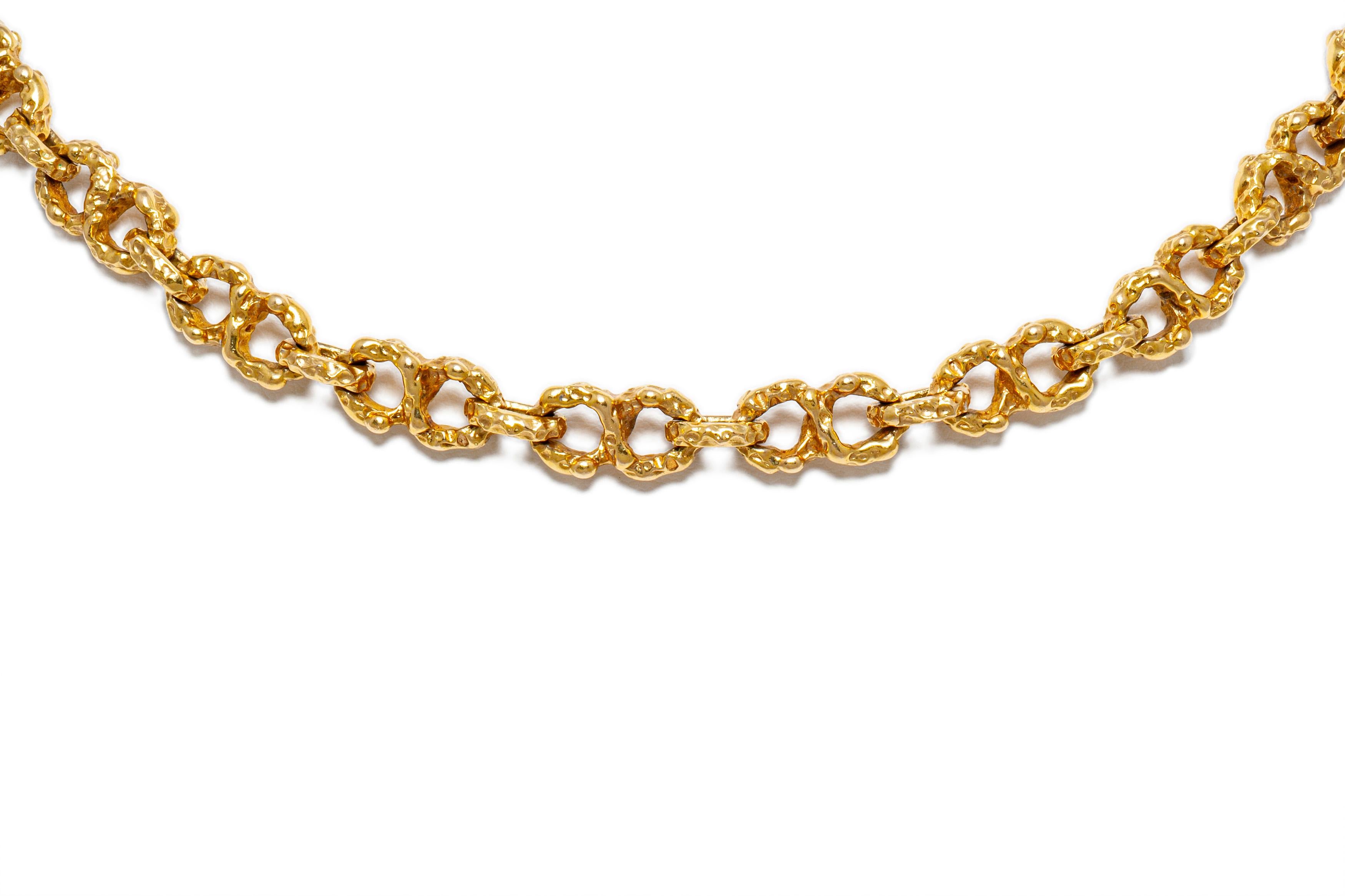 Hammered Gold Chain For Sale at 1stDibs 2 pawn chain model, hammered