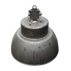 Hammered Gray Metall Vintage Industrial Pendelleuchte