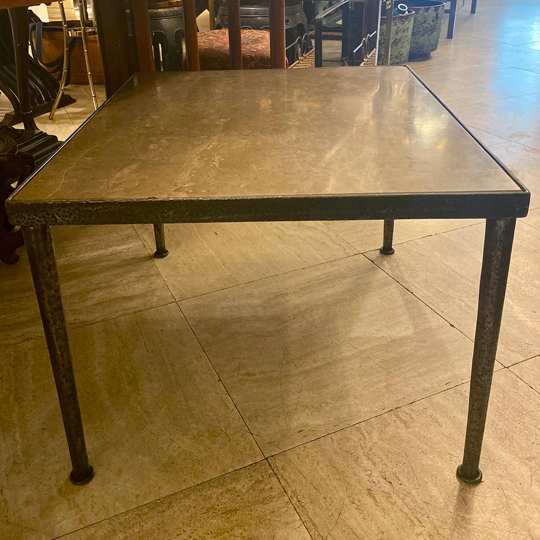 Hammered Iron Side Table 2