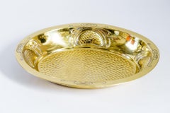 Hammered Jugendstil fruit bowl vienna around 1910
