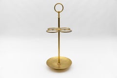 Hammered Massive Brass Umbrella Stand, 1960s, Austria