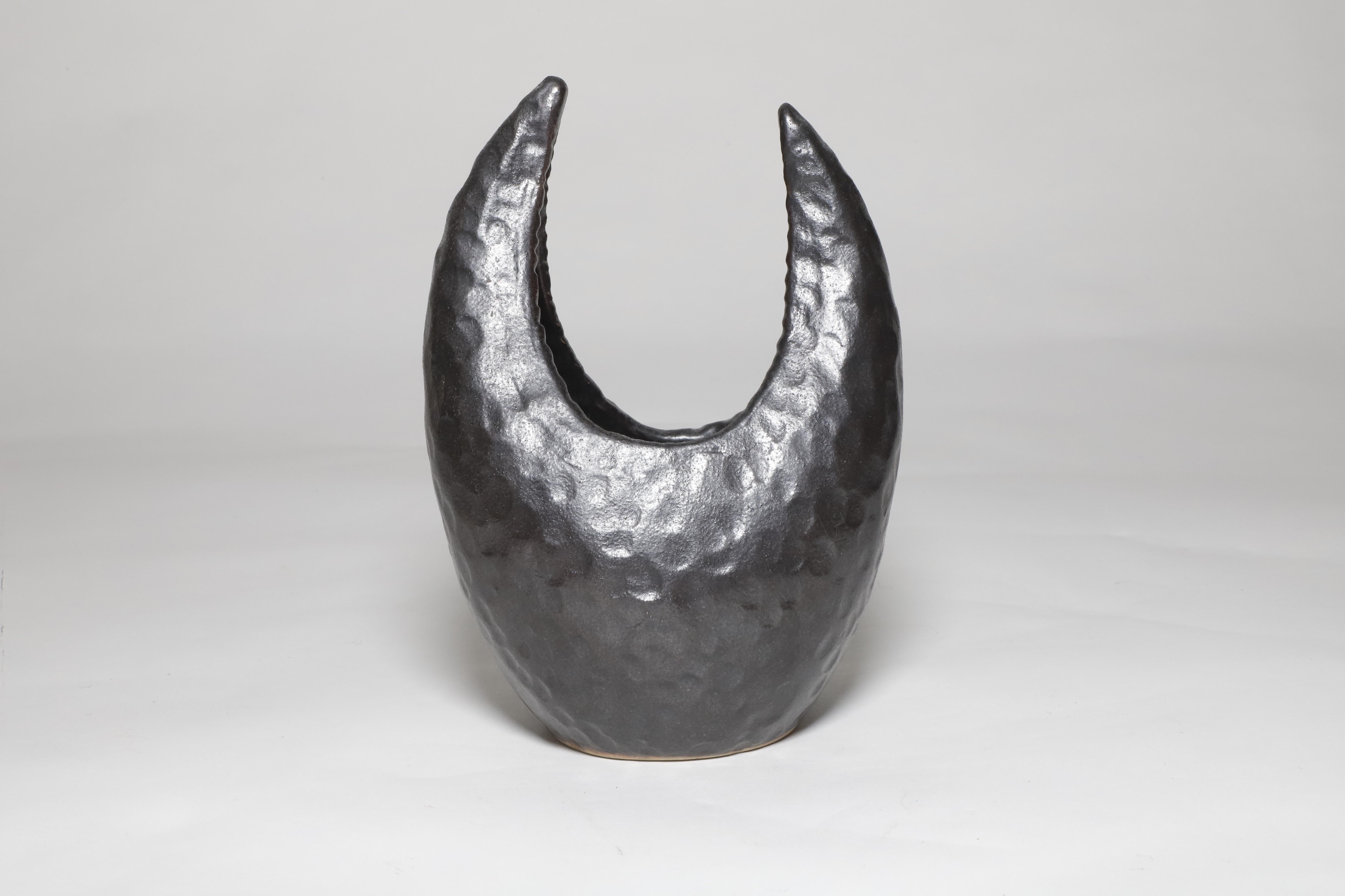 Hammered Metal Decorative Bowl For Sale 1
