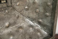 Hammered Metal Industrial Wall Mirror