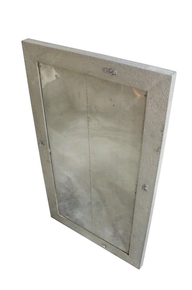 Hammered Metal Mirror Frame Handcrafted in India by Stephanie Odegard