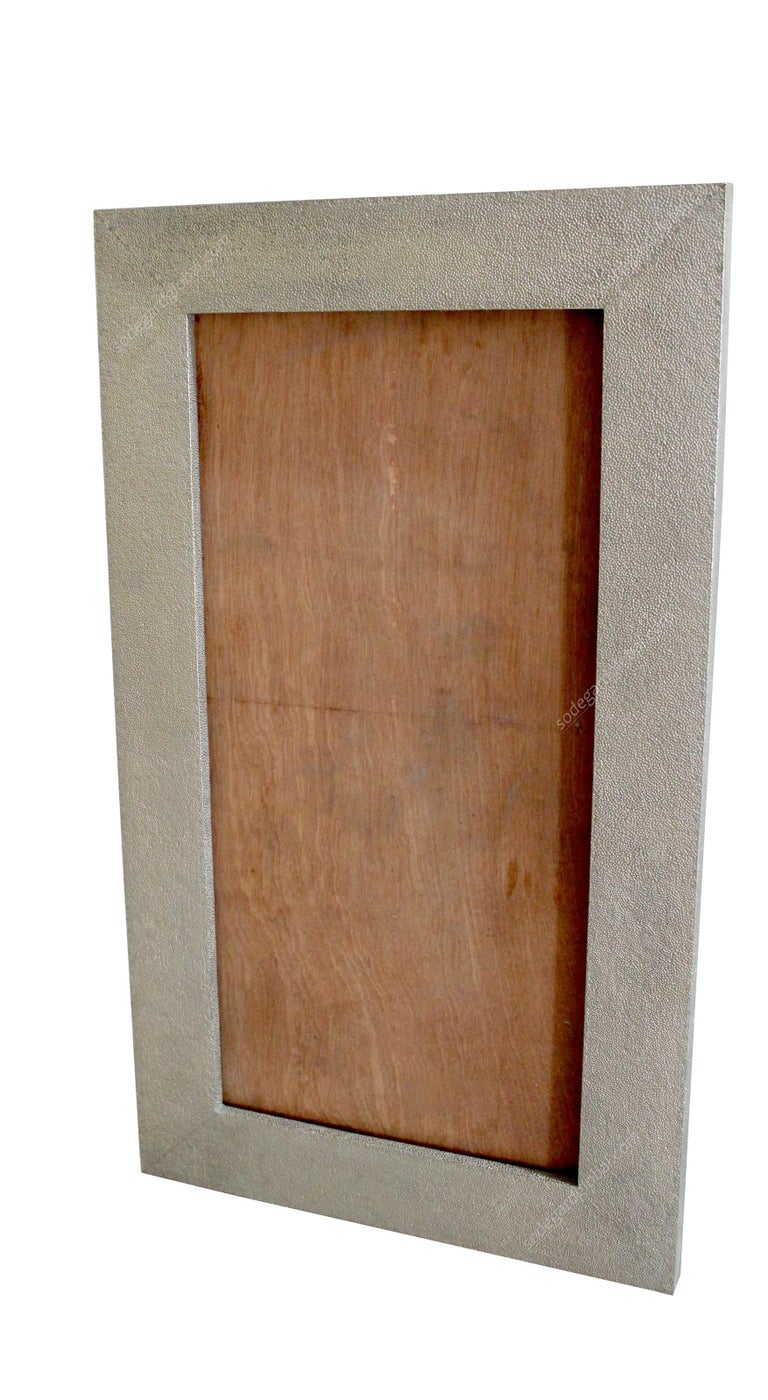 Hammered Metal Mirror Frame Handcrafted in India by Stephanie Odegard