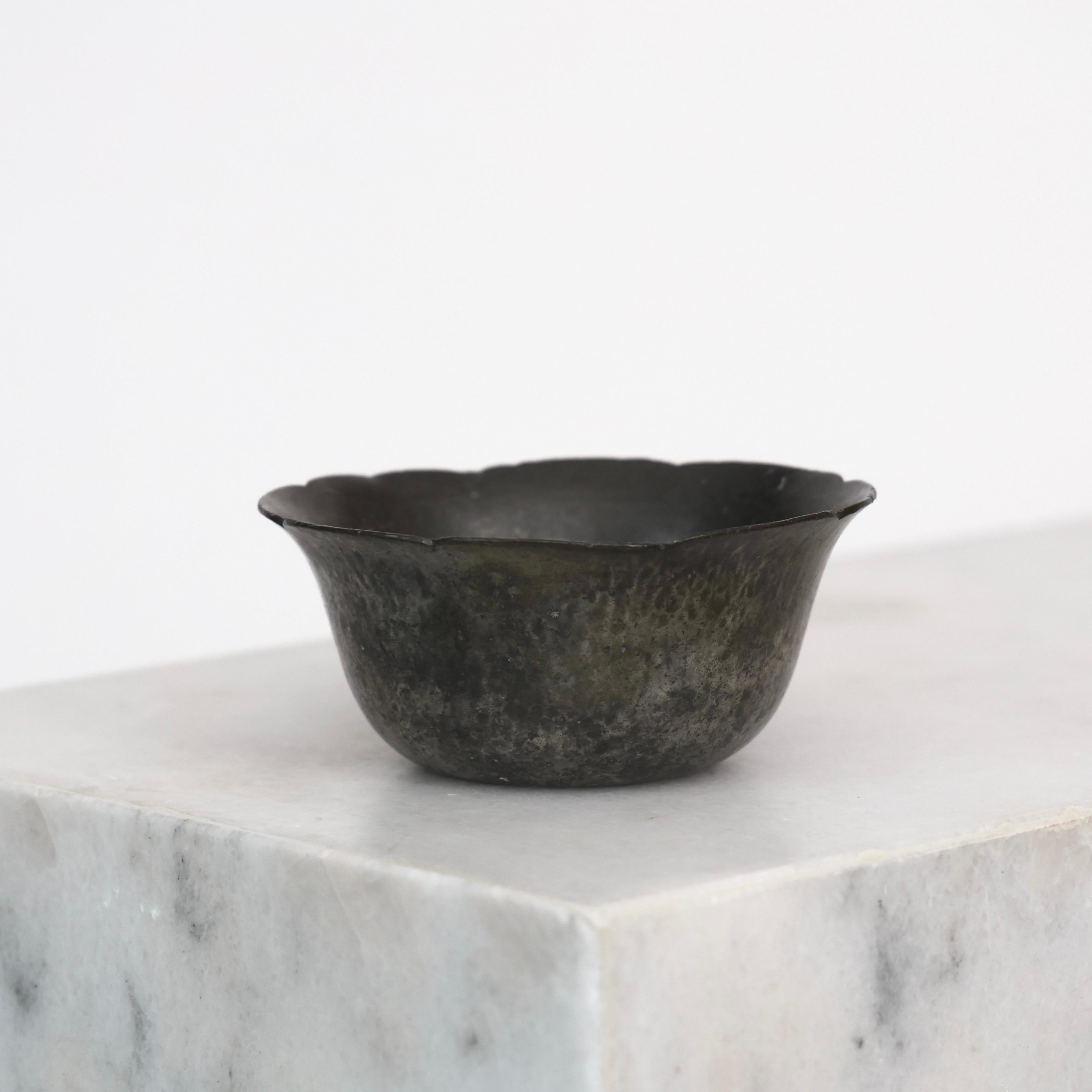 Hammered Pewter Bowl by Just Andersen, 1920s, Denmark For Sale 5