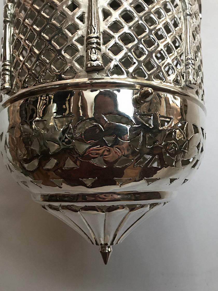 silver moroccan lantern