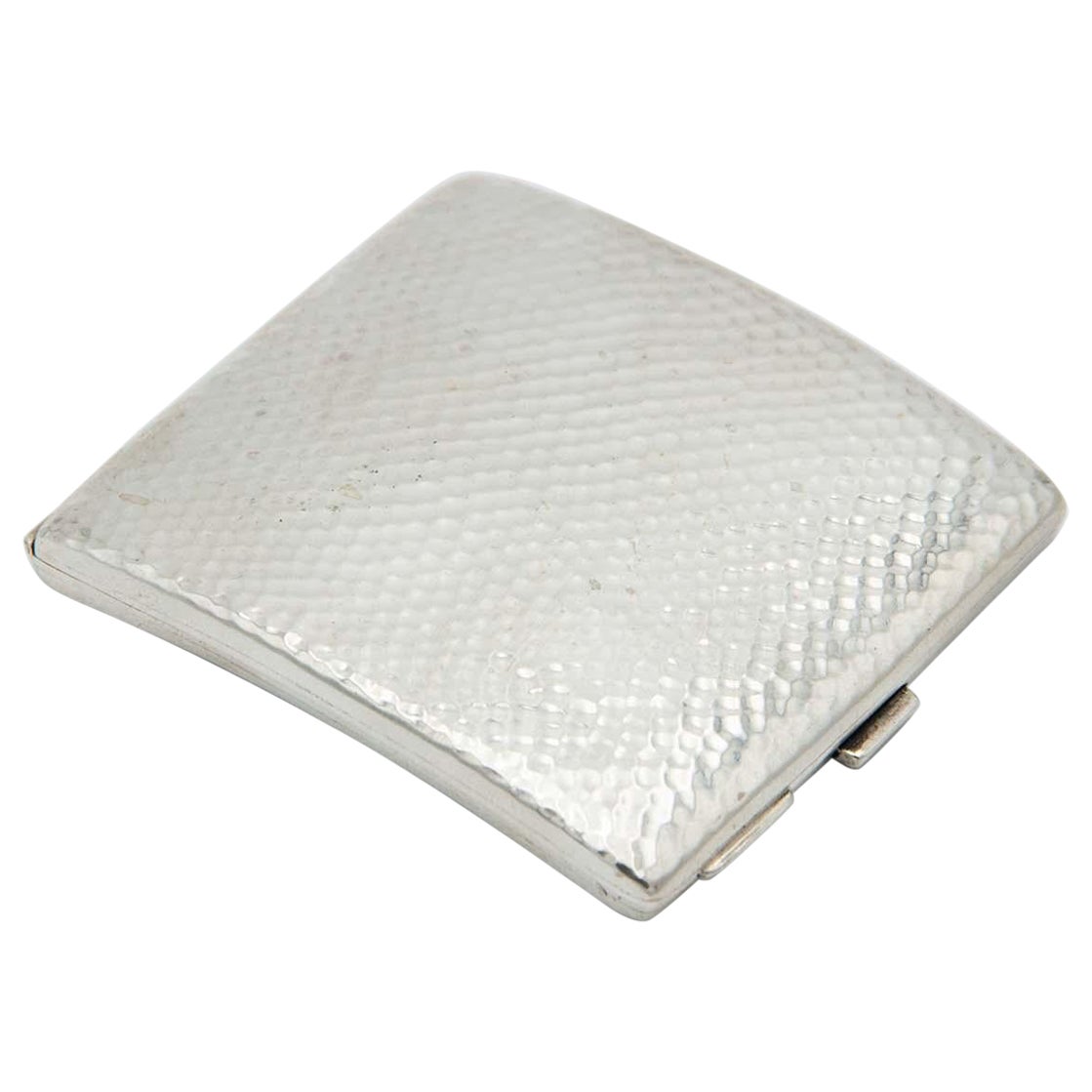 Hammered silver cigarette case