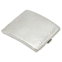 Hammered silver cigarette case