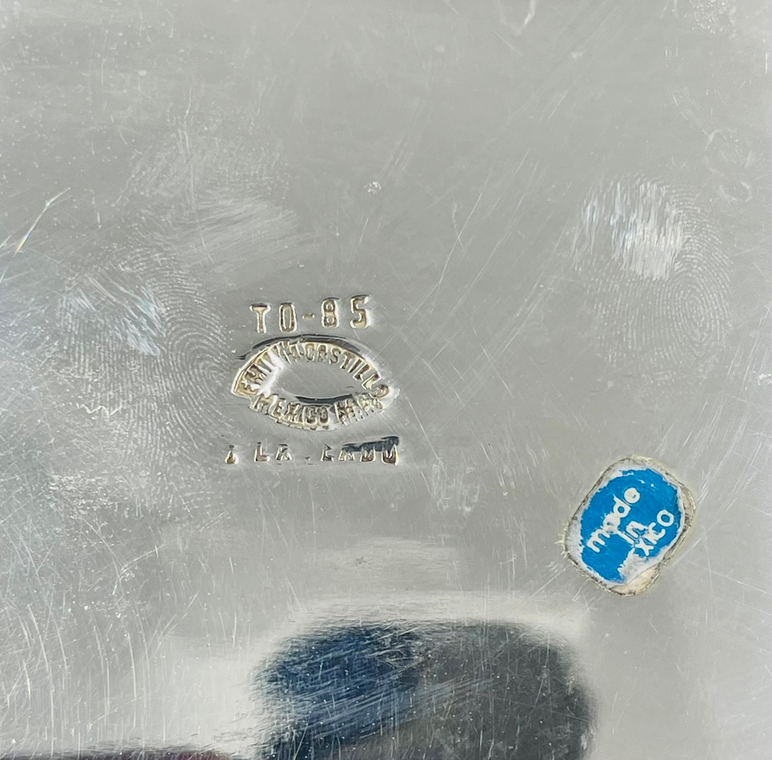 Secchiello per ghiaccio in argento martellato di Emilia Castillo, Modernismo messicano in vendita 3