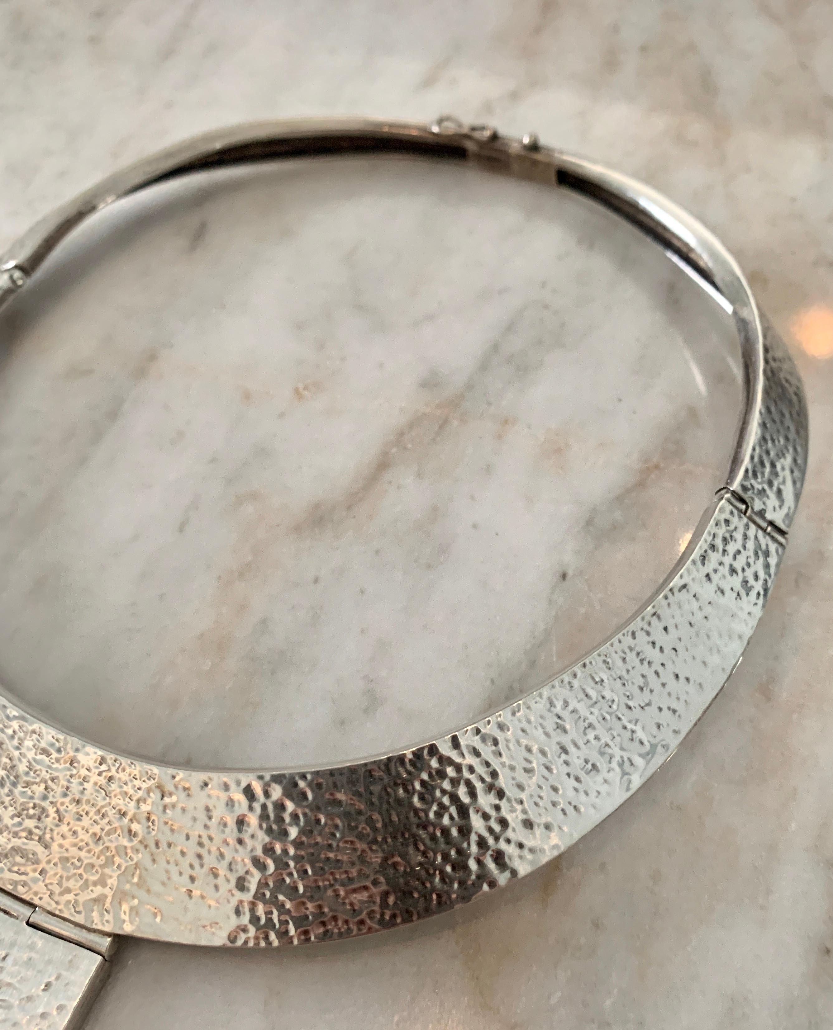 silver cuff necklace